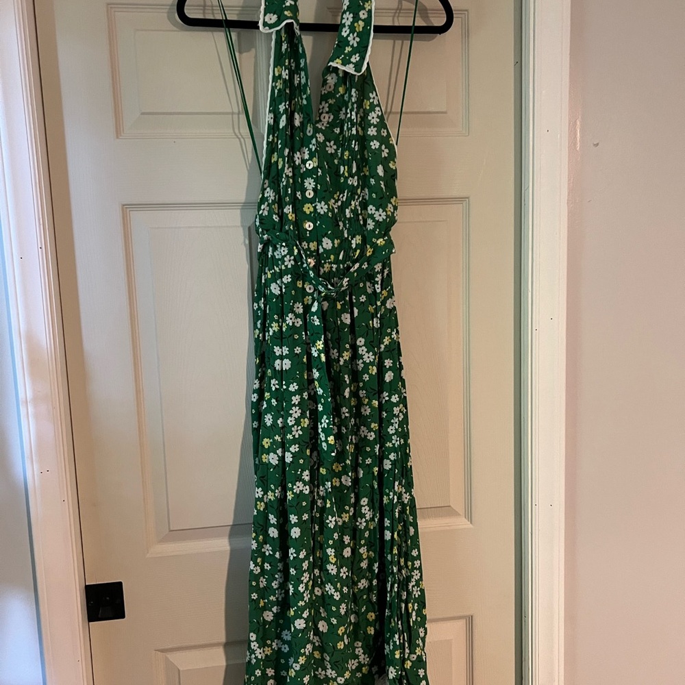 NWT Free People Green Floral Dress